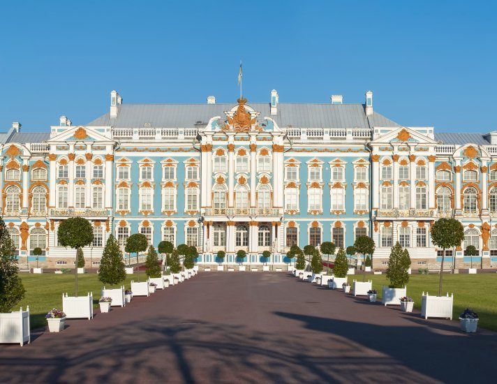 Catherine palace in Tsarskoe Selo, Pushkin, St. Petersburg, Russia