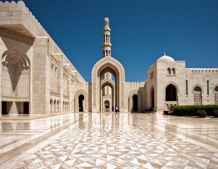 Sultan Qaboos Grand Mosque. Sultanate of Oman.
